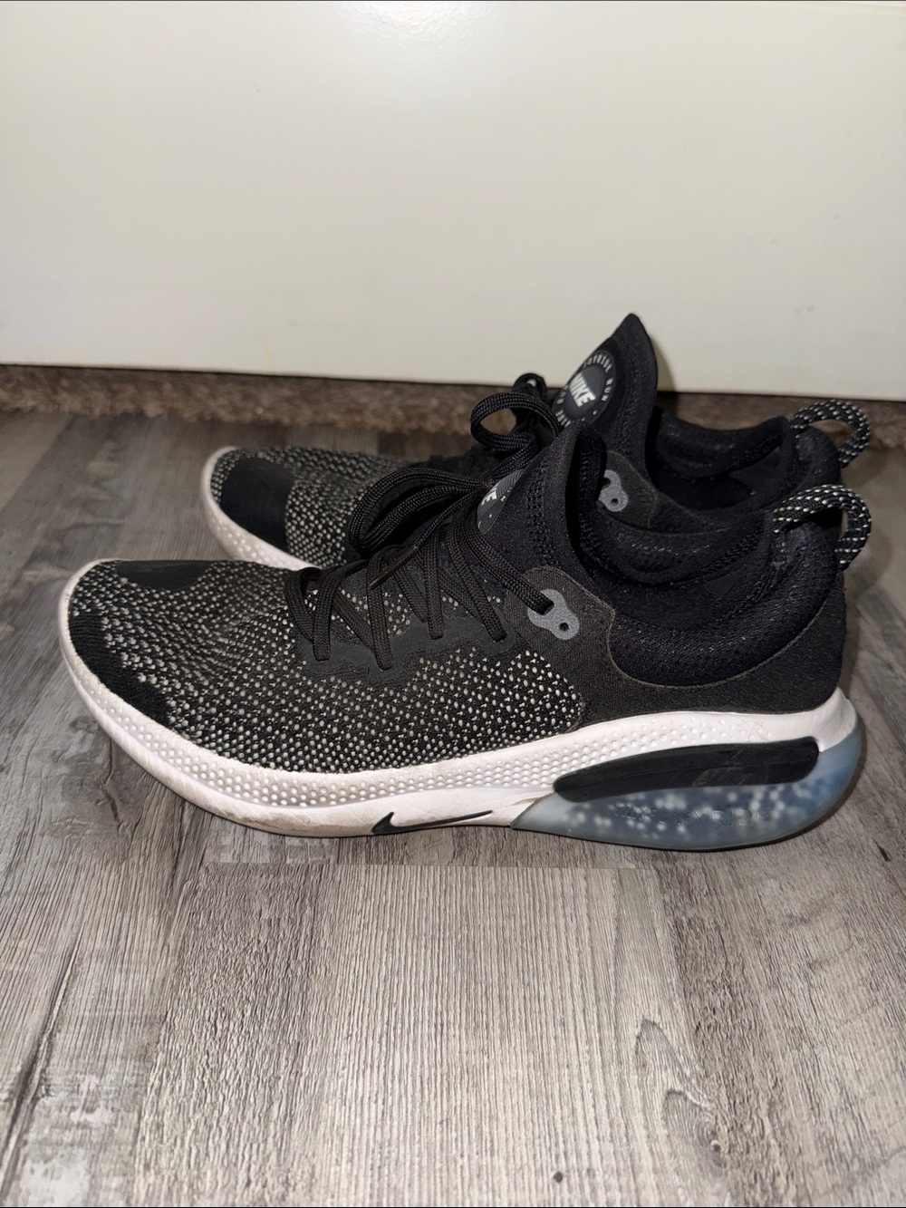 Men's Black Joy Ride Run Knit Sneakers